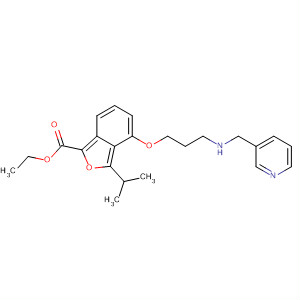 2-Benzofurancarboxylic acid,3-(1-methylethyl)-4-[3-[(3-pyridinylmethyl)amino]propoxy]-, ethyl ester
