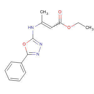 2-Butenoic acid, 3-[(5-phenyl-1,3,4-oxadiazol-2-yl)amino]-, ethyl ester