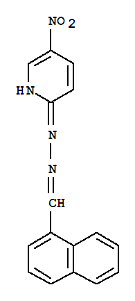1-naphthalenecarboxaldehyde, 2-(5-nitro-2-pyridinyl)hydrazone