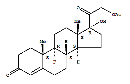 9-fluoro-17-hydroxy-3,20-dioxopregn-4-en-21-yl acetate