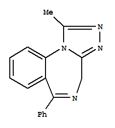 4H-[1,2,4]Triazolo[4,3-a][1,4]benzodiazepine,1-methyl-6-phenyl-