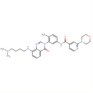 4-Pyridinecarboxamide,N-[3-[8-[[3-(dimethylamino)propyl]methylamino]-4-oxo-3(4H)-quinazolinyl]-4-methylphenyl]-2-(4-morpholinyl)-