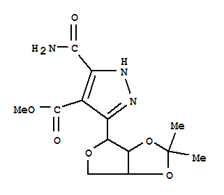 methyl 3-carbamoyl-5-(2,2-dimethyltetrahydrofuro[3,4-d][1,3]dioxol-4-yl)-1H-pyrazole-4-carboxylate