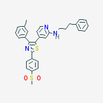 2-Pyridinamine,4-[4-(3-methylphenyl)-2-[4-(methylsulfonyl)phenyl]-5-thiazolyl]-N-(3-phenylpropyl)-
