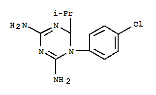 1,3,5-triazine-2,4-diamine, 1-(4-chlorophenyl)-1,6-dihydro-6-(1-methylethyl)-