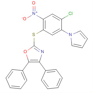 Oxazole, 2-[[4-chloro-2-nitro-5-(1H-pyrrol-1-yl)phenyl]thio]-4,5-diphenyl-