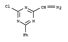 2-CHLORO-4-(DIAZOMETHYL)-6-PHENYL-S-TRIAZINE