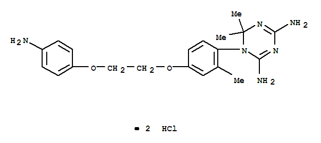 1-{4-[2-(4-aminophenoxy)ethoxy]-2-methylphenyl}-6,6-dimethyl-1,6-dihydro-1,3,5-triazine-2,4-diamine