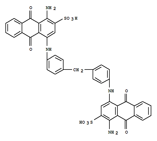 2-Anthracenesulfonic acid, 4,4'-(methylenebis(4,1-phenyleneimino))bis(1-amino-9,10-dihydro-9,10-dioxo-