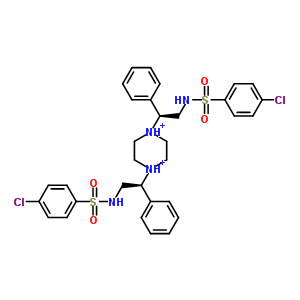 1-[(1R)-2-{[(4-chlorophenyl)sulfonyl]amino}-1-phenylethyl]-4-[(1S)-2-{[(4-chlorophenyl)sulfonyl]amino}-1-phenylethyl]piperazinediium