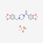 1,3-benzodioxol-5-yl[4-(1,3-benzodioxol-5-ylmethyl)piperazin-1-yl]methanone methanesulfonate (1:1)