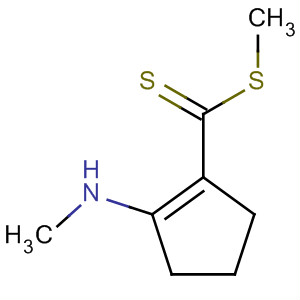 1-Cyclopentene-1-carbodithioic acid, 2-(methylamino)-, methyl ester