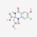 METHYL 7-CHLORO-6-METHOXY-2-(METHOXYCARBONYLMETHYL)-4-OXO-1,3-DIHYDROQUINAZOLINE-2-CARBOXYLATE