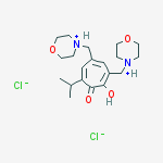 2-hydroxy-3,5-bis(morpholin-4-ylmethyl)-7-(propan-2-yl)cyclohepta-2,4,6-trien-1-one
