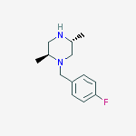 Piperazine, 1-[(4-fluorophenyl)methyl]-2,5-dimethyl-, (2S,5R)-