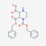 1,2-bis(benzyloxycarbonyl)piperazine-3-carboxylic acid