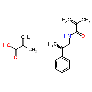2-methylprop-2-enoic acid - 2-methyl-N-(2-phenylpropyl)prop-2-enamide (1:1)