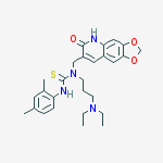 1-[3-(diethylamino)propyl]-3-(2,4-dimethylphenyl)-1-[(6-oxo-5h-[1,3]dioxolo[4,5-g]quinolin-7-yl)methyl]thiourea