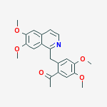 1-{2-[(6,7-dimethoxyisoquinolin-1-yl)methyl]-4,5-dimethoxyphenyl}ethanone