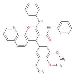 4H-Pyrano[3,2-h]quinoline-3-carboxamide,N-phenyl-2-(phenylamino)-4-(3,4,5-trimethoxyphenyl)-