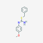 Carbamimidothioic acid, (4-methoxyphenyl)-, phenylmethyl ester
