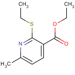 3-Pyridinecarboxylic acid, 2-(ethylthio)-6-methyl-, ethyl ester