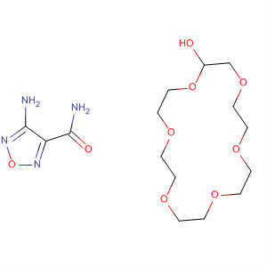 1,2,5-Oxadiazole-3-carboxamide, 4-amino-, compd. with1,4,7,10,13,16-hexaoxacyclooctadecane (1:1), monohydrate