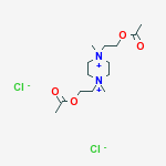 1,4-bis[2-(acetyloxy)ethyl]-1,4-dimethylpiperazinediium dichloride