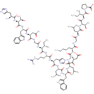 L-Proline,L-histidyl-L-threonyl-L-tryptophyl-L-asparaginylglycyl-L-isoleucyl-L-arginyl-L-histidyl-L-leucyl-L-tryptophyl-L-a-aspartyl-L-leucylglycyl-L-lysylglycyl-L-leucyl-L-threonyl-L-isoleucyl-