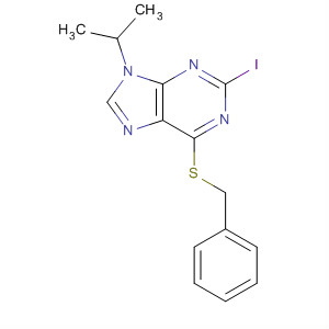 9H-Purine, 2-iodo-9-(1-methylethyl)-6-[(phenylmethyl)thio]-
