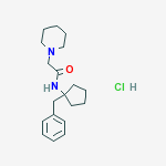 1-PIPERIDINEACETAMIDE,N-(1-BENZYLCYCLOPENTYL)- HCL