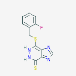7-[(2-fluorobenzyl)sulfanyl]-5,6-dihydro-4H-imidazo[4,5-d]pyridazine-4-thione