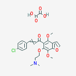 (2E)-3-(4-chlorophenyl)-1-{6-[2-(dimethylamino)ethoxy]-4,7-dimethoxy-1-benzofuran-5-yl}prop-2-en-1-one ethanedioate