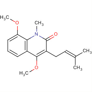 2(1H)-Quinolinone, 4,8-dimethoxy-1-methyl-3-(3-methyl-2-butenyl)-