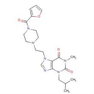 Piperazine,1-(2-furanylcarbonyl)-4-[2-[1,2,3,6-tetrahydro-1-methyl-3-(2-methylpropyl)-2,6-dioxo-7H-purin-7-yl]ethyl]-