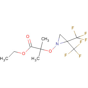 Propanoic acid, 2-[[3,3-bis(trifluoromethyl)-1-aziridinyl]oxy]-2-methyl-,ethyl ester
