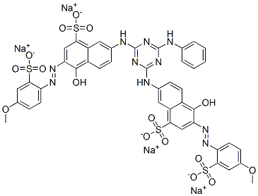 tetrasodium 7,7-[[6-(phenylamino)-1,3,5-triazine-2,4-diyl]diimino]bis[4-hydroxy-3-[(4-methoxy-2-sulphonatophenyl)azo]naphthalene-1-sulphonate]