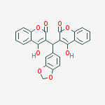 3-[1,3-benzodioxol-5-yl-(4-hydroxy-2-oxochromen-3-yl)methyl]-4-hydroxychromen-2-one