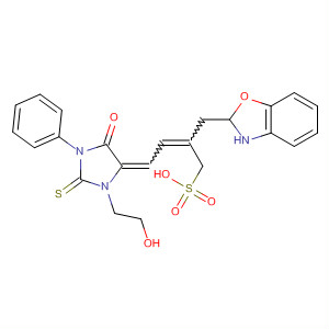 3(2H)-Benzoxazolepropanesulfonic acid,2-[[3-(2-hydroxyethyl)-5-oxo-1-phenyl-2-thioxo-4-imidazolidinylidene]ethylidene]-