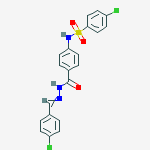 4-CHLORO-N-(4-((2-(4-CHLOROBENZYLIDENE)HYDRAZINYL)CARBONYL)PHENYL)BENZENESULFONAMIDE