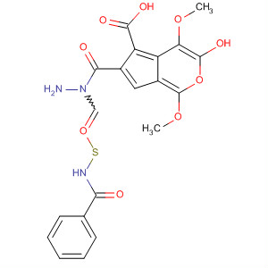 5-Benzofurancarboxylic acid, 6-hydroxy-4,7-dimethoxy-,2-[(benzoylamino)thioxomethyl]hydrazide