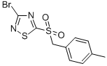 3-BROMO-5-(4-METHYLBENZYLSULFONYL)-1,2,4-THIADIAZOLE