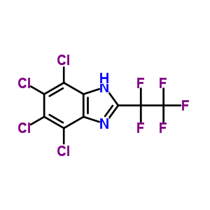 4,5,6,7-tetrachloro-2-(pentafluoroethyl)-1H-benzimidazole