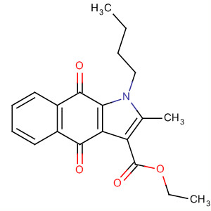 1H-Benz[f]indole-3-carboxylic acid,1-butyl-4,9-dihydro-2-methyl-4,9-dioxo-, ethyl ester