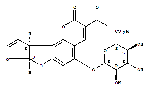b-D-Glucopyranosiduronic acid,1,2,3,6a,9a,11-hexahydro-1,11-dioxocyclopenta[c]furo[3',2':4,5]furo[2,3-h][1]benzopyran-4-yl,(6aR-cis)-