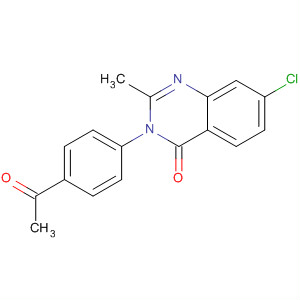 4(3H)-Quinazolinone, 3-(4-acetylphenyl)-7-chloro-2-methyl-