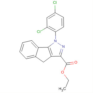 Indeno[1,2-c]pyrazole-3-carboxylic acid,1-(2,4-dichlorophenyl)-1,4-dihydro-, ethyl ester