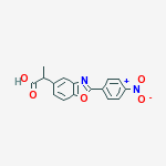 α-Methyl-2-(4-nitrophenyl)-5-benzoxazoleacetic acid