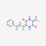 (3E,6E)-3-ethylidene-6-(3-phenylprop-2-en-1-ylidene)piperazine-2,5-dione