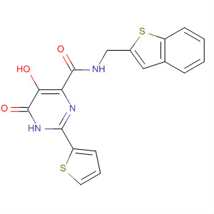 4-Pyrimidinecarboxamide,N-(benzo[b]thien-2-ylmethyl)-1,6-dihydro-5-hydroxy-6-oxo-2-(2-thienyl)-